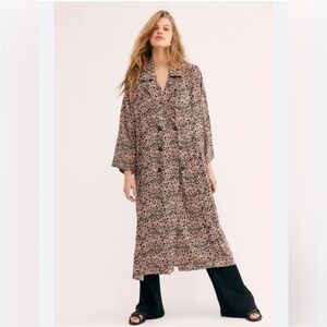 Free People Daria Oversized Trench Shirt Dress
